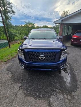 Blue 2019 Nissan Titan PRO-4X