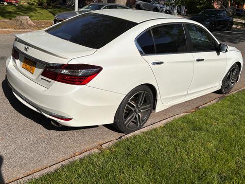 White 2017 Honda Accord Sport