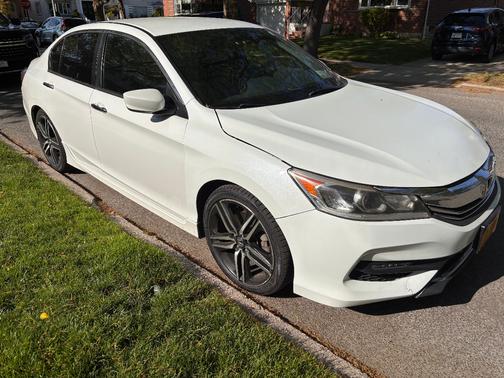 White 2017 Honda Accord Sport