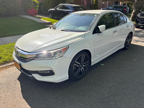 White 2017 Honda Accord Sport