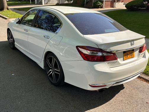 White 2017 Honda Accord Sport