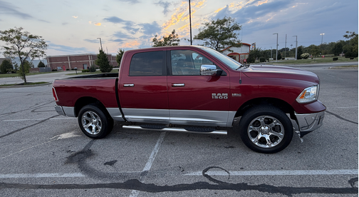 Red 2014 RAM 1500 Laramie