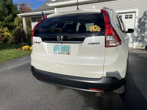 White 2013 Honda CR-V EX-L