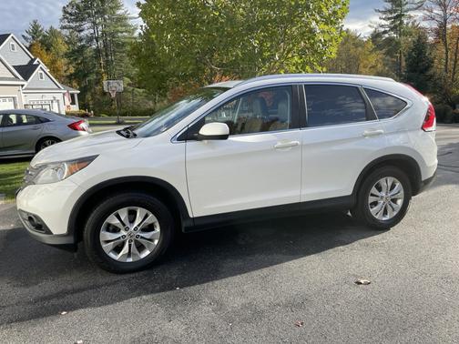White 2013 Honda CR-V EX-L