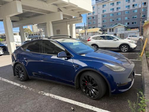 Blue 2024 Tesla Model Y Performance