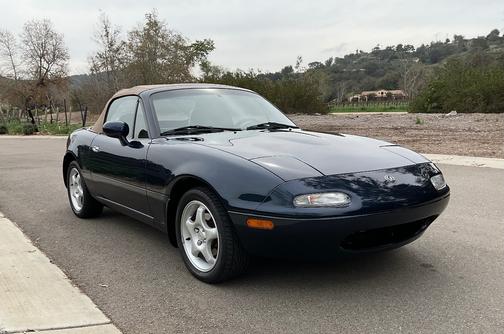 Blue 1997 Mazda MX-5 Miata Base