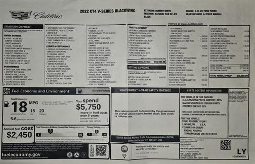 2022 Cadillac CT4-V Blackwing