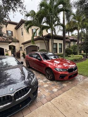 Red 2021 BMW M5 Base