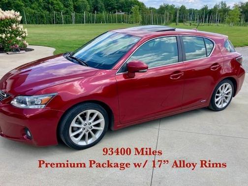 Red 2013 Lexus CT 200h Premium