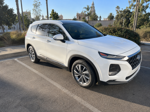 White 2020 Hyundai SANTA FE Limited 2.4