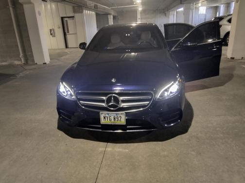 Blue 2018 Mercedes-Benz E-Class E 300 4MATIC
