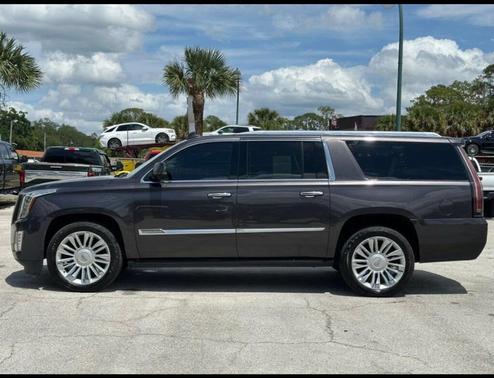 Gray 2015 Cadillac Escalade ESV Platinum