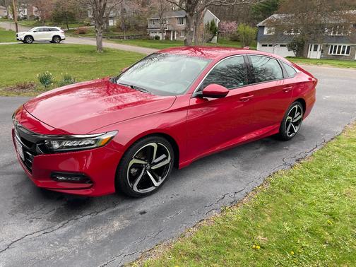 Red 2018 Honda Accord Sport