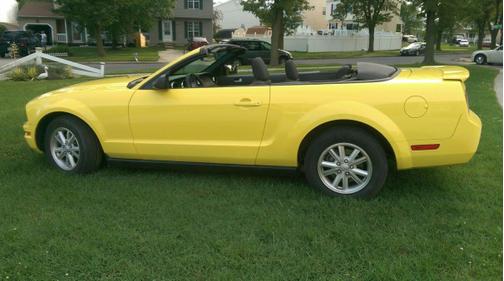Yellow 2008 Ford Mustang Base