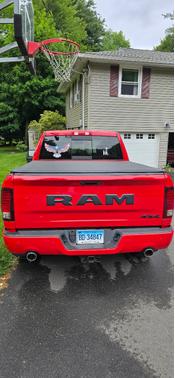 Red 2017 RAM 1500 Sport