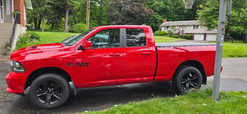 Red 2017 RAM 1500 Sport