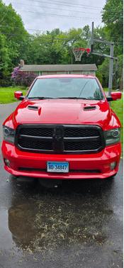 Red 2017 RAM 1500 Sport