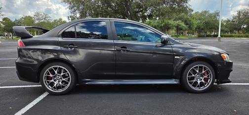 Black 2010 Mitsubishi Lancer Evolution MR Touring
