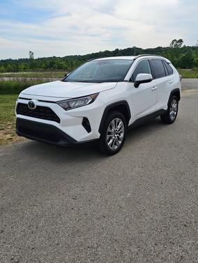 White 2020 Toyota RAV4 XLE Premium