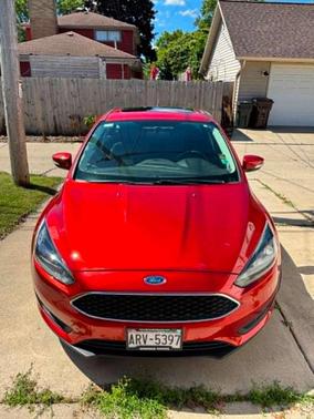 Red 2018 Ford Focus SEL