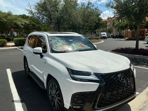 White 2024 Lexus LX 600 F SPORT HANDLING