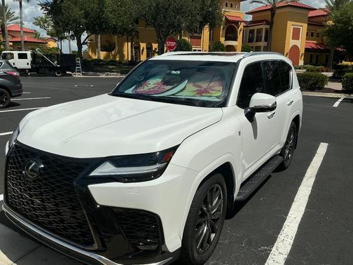 White 2024 Lexus LX 600 F SPORT HANDLING