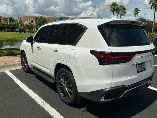 White 2024 Lexus LX 600 F SPORT HANDLING