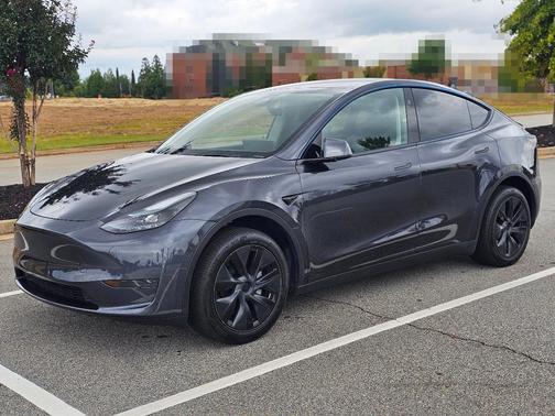 Gray 2025 Tesla Model Y Long Range RWD