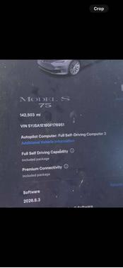 Gray 2016 Tesla Model S 75