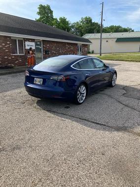 Blue 2020 Tesla Model 3 Performance