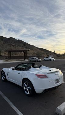 White 2008 Saturn Sky Red Line