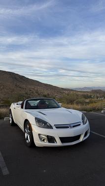 White 2008 Saturn Sky Red Line