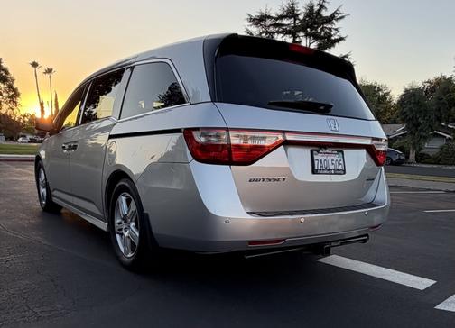 Silver 2013 Honda Odyssey Touring Elite