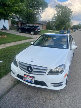 White 2013 Mercedes-Benz C-Class C 250 Sport
