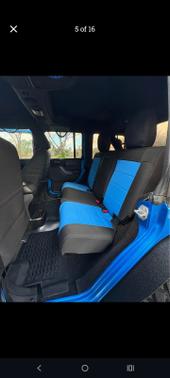 Blue 2015 Jeep Wrangler Unlimited Sport