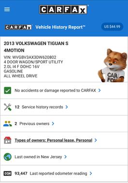 2013 Volkswagen Tiguan S