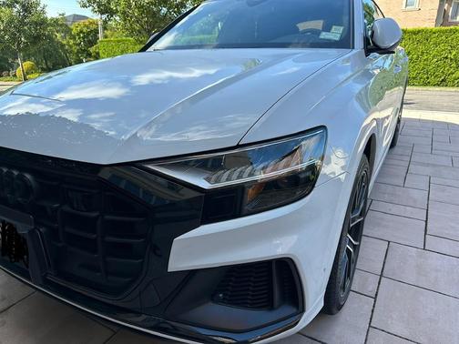 White 2023 Audi Q8 55 Premium Plus
