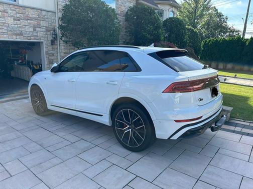 White 2023 Audi Q8 55 Premium Plus