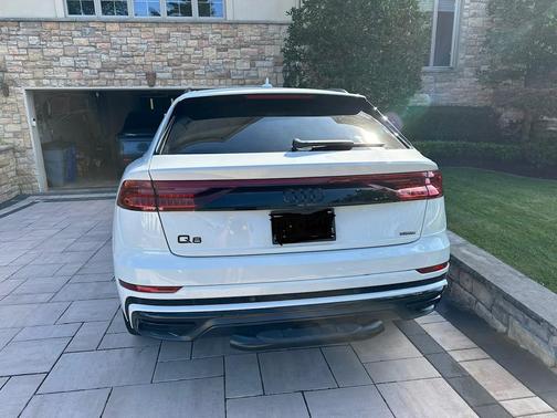 White 2023 Audi Q8 55 Premium Plus