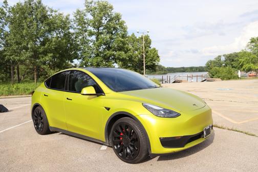 Gray 2023 Tesla Model Y Performance