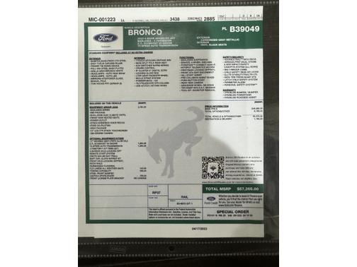 2023 Ford Bronco Badlands Advanced