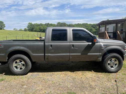 Gray 2010 Ford F-250 XLT Super Duty Crew Cab