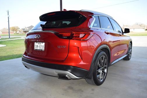 Red 2021 INFINITI QX50 AUTOGRAPH
