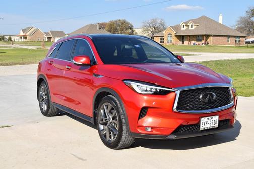 Red 2021 INFINITI QX50 AUTOGRAPH