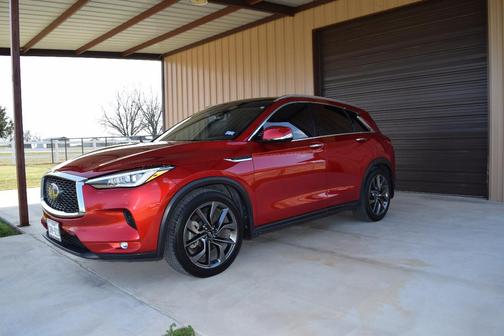 Red 2021 INFINITI QX50 AUTOGRAPH