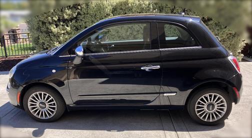 Black 2012 FIAT 500 Lounge