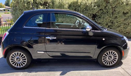 Black 2012 FIAT 500 Lounge