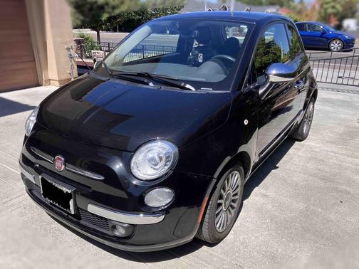 Black 2012 FIAT 500 Lounge