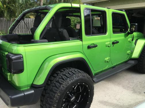 Green 2020 Jeep Wrangler Unlimited Sahara