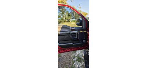 Red 2015 Ford F-150 Platinum